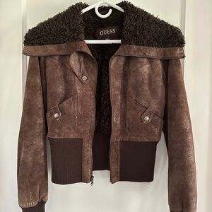 Vintage leather Guess jacket